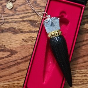 Christian Louboutin Lipstick, with chain, Necklace